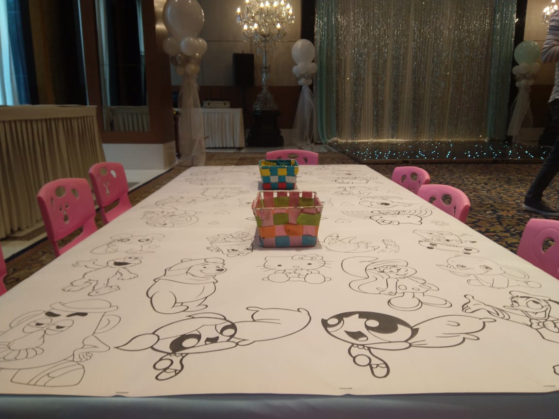 Party Coloring Table Colouring Table – Ideation Events